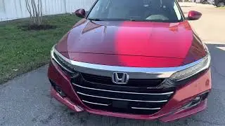 2021 Honda Accord Hybrid Touring Sedan Red