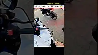 CHAPRI KA 2 LAKH GIR GYA 😂#hayabusa #shorts #bike #rider #youtubeshorts #motovlog#chapri#viralshorts