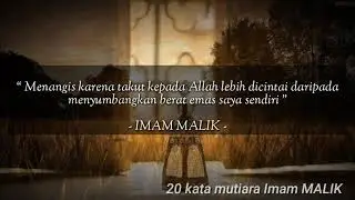 20 Kata Mutiara Imam MALIK