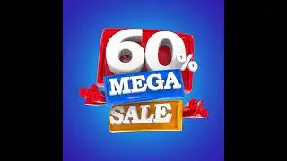Mega Sale 3D Render