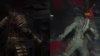 Divider Death Animation Side by Side - Dead Space (2008) VS Dead Space (Remake) Direct Comparison