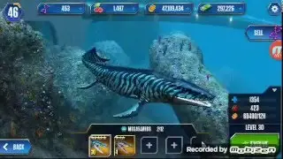 LEVEL 40 MOSASAUR  - jurassic world the game