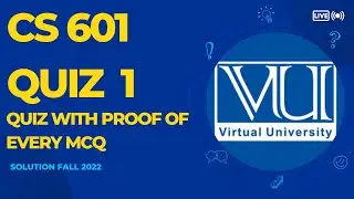 CS601-DATA COMMUNICATION QUIZ 1 WITH PROOF|SOLUTION FALL 2022