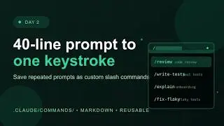 How to turn your repeated prompts into custom slash commands
