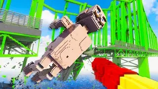 I Became One Punch Man and Destroyed Giant Humans and Bridges in Teardown!