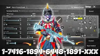 New Update 3.4⚡Best Sensitivity code + Control Settings Pubg Mobile /Bgmi Sensitivity 2024