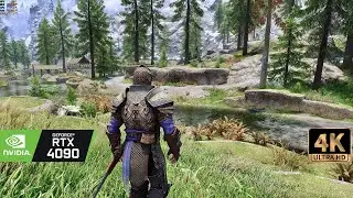 [4K60] Skyrim Ultra Modded RTX 4090 | Rudy ENB | Reshade RTGI - Next Gen looking gameplay