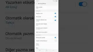 Samsung Otomatik Düzeltme ve Önerme Nasıl Kapatılır