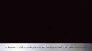 robux give away Winner!??