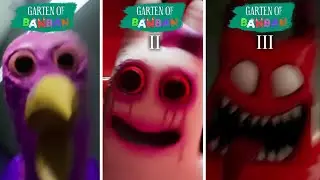GARTEN OF BANBAN CHAPTER 1 VS CHAPTER 2 VS CHAPTER 3 ALL JUMPSCARES