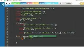C Programming Project: Temperature Converter | Menu Driven Program for Beginners