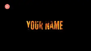 How To Make Fire Text Intro in Kinemaster | How to make intro in kinemaster