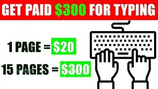 EARN 20$ PER PAGE JUST BY TYPING WORDS! MAKE MONEY ONLINE IN 2023! CHECK THIS OU