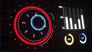Sci-Fi Hud Motion Background, Futuristic Interface Video Background Loop | Free Stock Footage