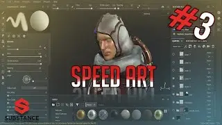 Textured Knight in Substance Painter #3 | Speed Art