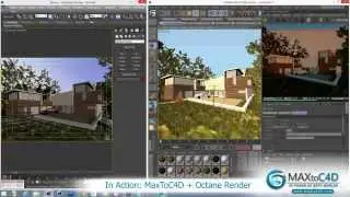 MaxToC4D - In Action: With Octane Render