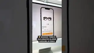 Animating Glasses carousels in Figma #ui #ux #figma #shorts