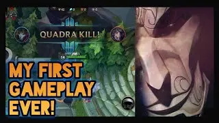 JHIN QUADRAKILL | My First Ever Gameplay in LOL & WR! 😍🔥