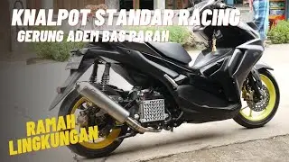 KNALPOT STANDAR RACING GERUNG ADEM NGEBAS UNTUK AEROX BERKUALITAS!