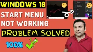 windows start menu not working