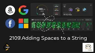 LeetCode Solution | 2109: Adding Spaces to a String | Step-by-Step Solution