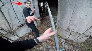 ПОБЕГ!!!НАПАЛ МАНЬЯК НА ЗАБРОШКЕ,ПОБЕГ ОТ МАНЬЯКА С ЭЛЕМЕНТАМИ ПАРКУРА