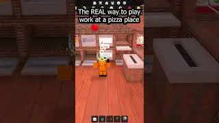 The REAL Way To Play Work At A Pizza Place #roblox #shorts #robloxshorts