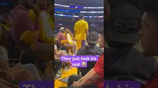 A Laker took Rui Hachimura’s seat during the game☠️😂