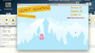 The Alien Clicker - 2D Game Developed using Pygame Zero (Python)