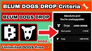 BLUM DOGS DROP | Blum DOGS Airdrop | Play to Earn DOGS | Blum Dogs Drop Event | Get Unlimited DOGS |