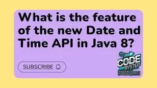 What is the feature of the new Date and Time API in Java 8?