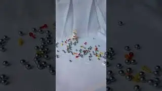 🌈Colorful Mind Game Pieces&⚪️SILVER BALLS REVERSED-Rolling-05💥#oddlysatisfying | STEP in Poland