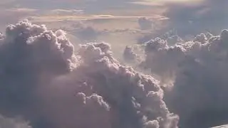 Beautifull clouds-formations, above Cambodia.