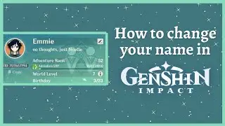 How to change your name in Genshin Impact