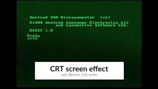 [TUTO] CRT screen sweep effect in Blender 2.8x (beginners friendly)