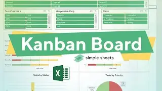 Kanban Board Project Management Excel and Google Sheets Template!