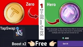 How to purchase tapswap booster Free |  Tapswap free Booster 2x ineacrea your speed free | #Tapswap