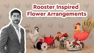Rooster Inspired Flower Arrangements!
