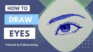 How to draw EYES 👀 | follow-along | tutorial #art #howto #eyes