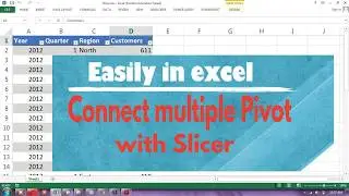 How to connect multiple Pivot tables with Slicer || Make Easy Excellence