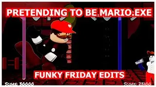 Pretending to be Mario.exe in Roblox Friday Night Funkin (