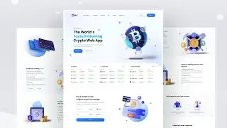 Slicing Figma Design Cryptocurrency Landing Page React TailwindCSS