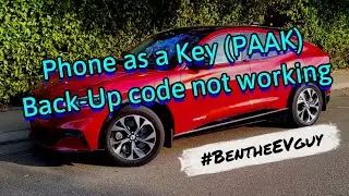 PAAK (phone as a key) Back-Up code not working - What to do! | Ford Mustang Mach E