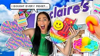 Buying EVERY Fidget Toy at Claire's *fidget toy shopping * 🌈💰