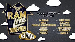 RAMLive House Party Reloaded - 1/08/20 - 12pm - 1am