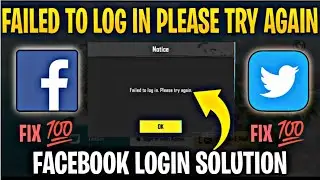FAILED TO LOGIN PLEASE TRY AGAIN PUBG MOBILE  FACEBOOK LOGIN PROBLEM FIX  PUBG FB LOGIN SOLUTION
