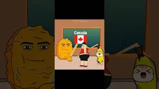 Banana Cat and Nikocado learn to read the names of countries 
