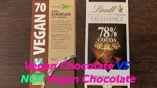 Vegan chocolate vs not Vegan chocolate