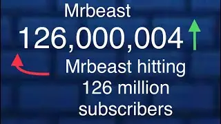 Mrbeast hitting 126 million subscribers 