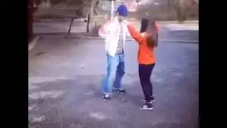 Милая парочка!Танец шафл
